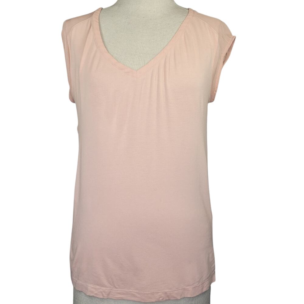 Pink V Neck Shirt Size Small
